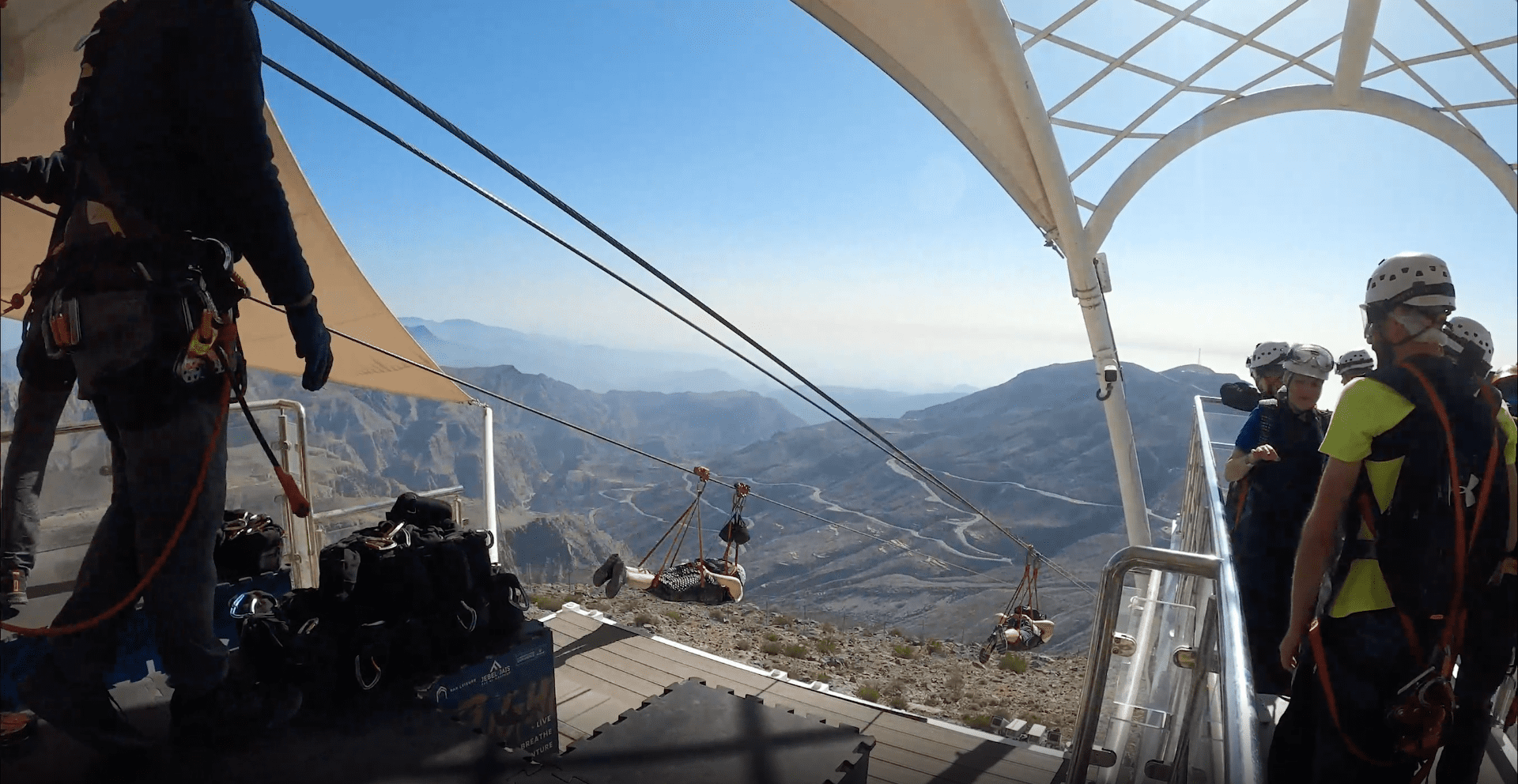 Jebel Jais Zipline adventures at Ras Al Khaimah